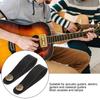 6PCS Black Guitar Neck Strap Tie Leather Material Headstock Strap Tie  For Guitars