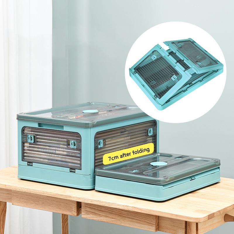 Пластиковый прозрачный ящик для хранения, пятидверный ящик для хранения книг, складной для хранения книг, студенческая одежда