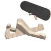 Stable Support Skateboard Stand Wooden Texture Wooden Skateboard Rack  Enthusiasts and Collectors