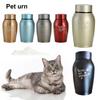Pet Paw Print Funeral Urn for Pets Stainless Steel Dog Cat Cremation Urns  Pet Supplies