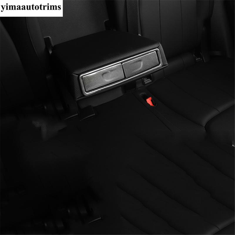Car Rear Armrest Storage Box Water Cup Frame Decor Cover Trim Accessories For Mercedes Benz A Class W177 A200 A220 - 2024