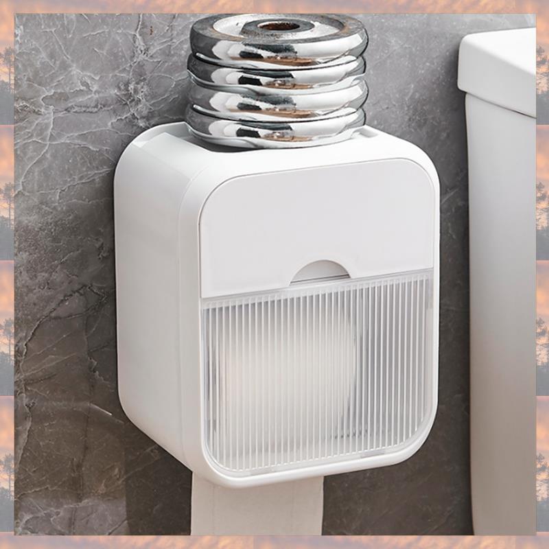 Тренд 2025 Настенная коробка для салфеток с выдвижным ящиком, Пластиковая коробка-держатель для туалетной бумаги, Водонепроницаемая коробка для хранения бумажных полотенец без перфорации,