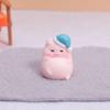Miniatures Animal Mini Piggy Car Figures Resin Cartoon Pink Pig Resin Ornaments  Home Decoration
