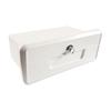 Marine Recessed Glove Box Storage With Push Lock & 2 Cup Holders For Boat Console Dashboard Cabin ABS Hatch Organizer