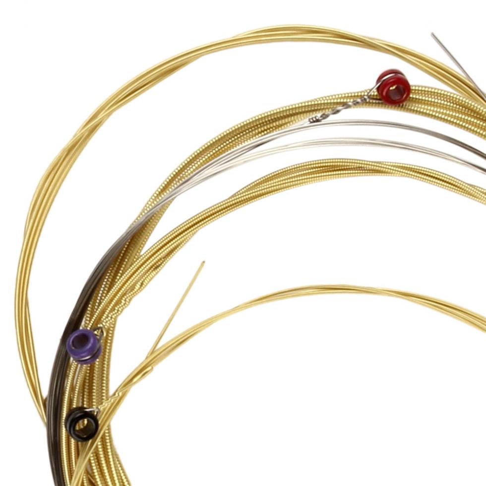 6 шт./компл. струны для акустической гитары 011-052, содержащие струны из фосфористой бронзы, полный яркий тон