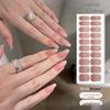 ES65 Полуотвержденные УФ-гелевые наклейки для ногтей - 20 пальцев простой дизайн