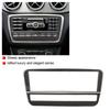 Carbon Fiber CD Air Conditioning Control Panel Cover Trim for Mercedes Benz a B GLA CLA(Pure)