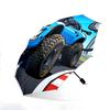 Vintage Round Blue Monster Truck Blue Decorative Print Umbrella