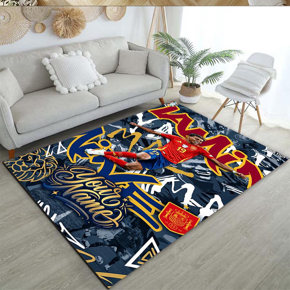 Lamin Yamal Customize Your Name Carpet Design For Outdoor Study Room Kitchen Hallway Antislip Carpet Decorate Offices Gift For Festivals