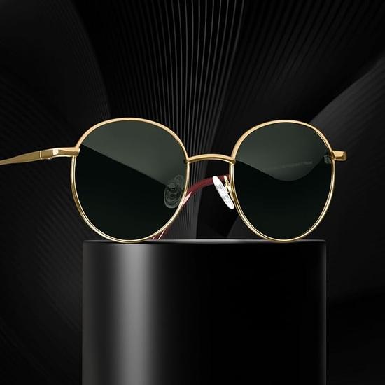 VINCENT CHASE EYEWEAR By Lenskart | Full Rim Round Sunglasses| Polarized And 100% UV Protected | Men & Women | Medium | VC S13112