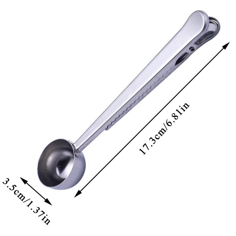 Кофейная ложка «два в одном», уплотнительный зажим для кофейной ложки, кухонные золотые аксессуары, украшение для кафе Expresso Cucharilla