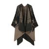 Elegant Vintage Shawl Cape Double-sided Tassel Split Travel Warmth