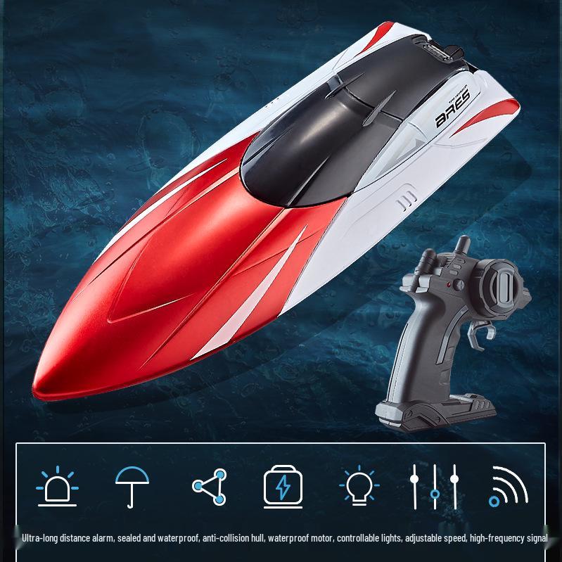 Cross 2.4G Rechargeable High-Speed Remote Control Boat for Kids