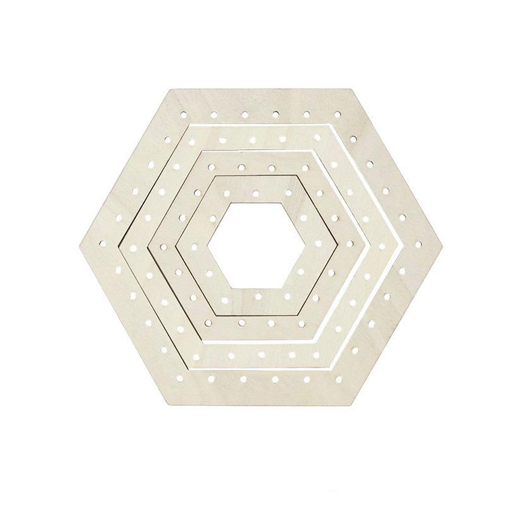 Versatile Wooden Weaving Loom Kit Weaving Comb Traditional Circular Gear Weaving Modular Design Art Crafts