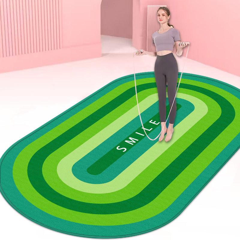 Anti-Slip Skipping Rope & Yoga Mat for Home Fitness – Sound Insulating & Shock Absorbing