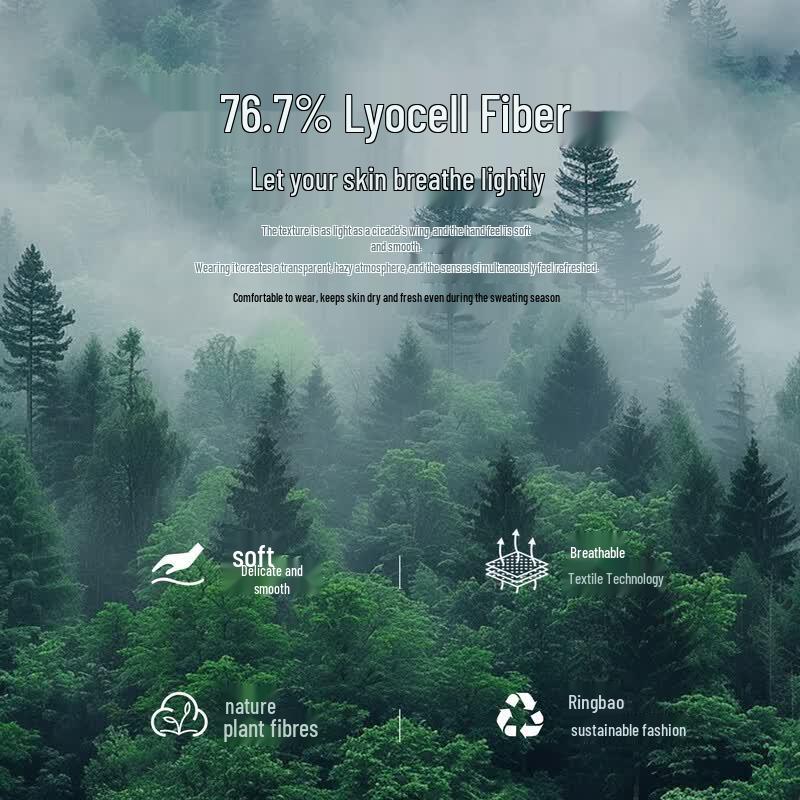 Женская богемная блузка из тенсела с коротким рукавом