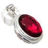 Гранат Драгоценный камень Ручной работы Серебро 925 пробы Ювелирное изделие Подвеска 2,13" E2M91