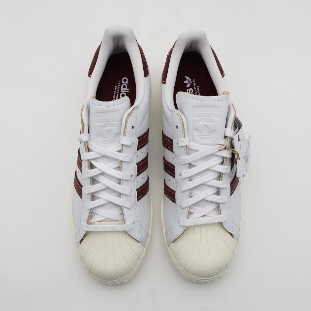 JP8529 adidas Originals Superstar 80 ADV Кристально-белый Теневой красный (Мужской)