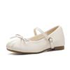 Small inner height increase bow Mary Jane shoes 2025 autumn new high-end soft-soled ballet single shoes women