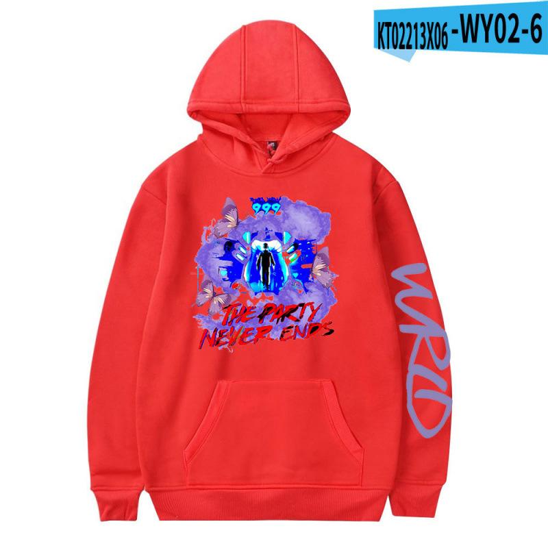 Худи Juice WRLD Черные Мужские Женские Толстовки