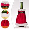 Santa Claus Wine Bottle Cover Velvet Dress Party Home Decor Gift Wine Bag  Christmas