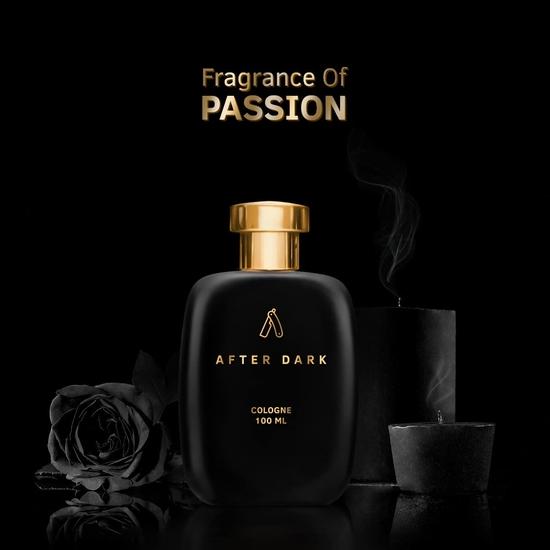 Ustraa After Dark Cologne - 100 мл - Духи для мужчин | Насыщенный аромат с нотами шафрана, уда и мускуса | Подходит для вечерних мероприятий
