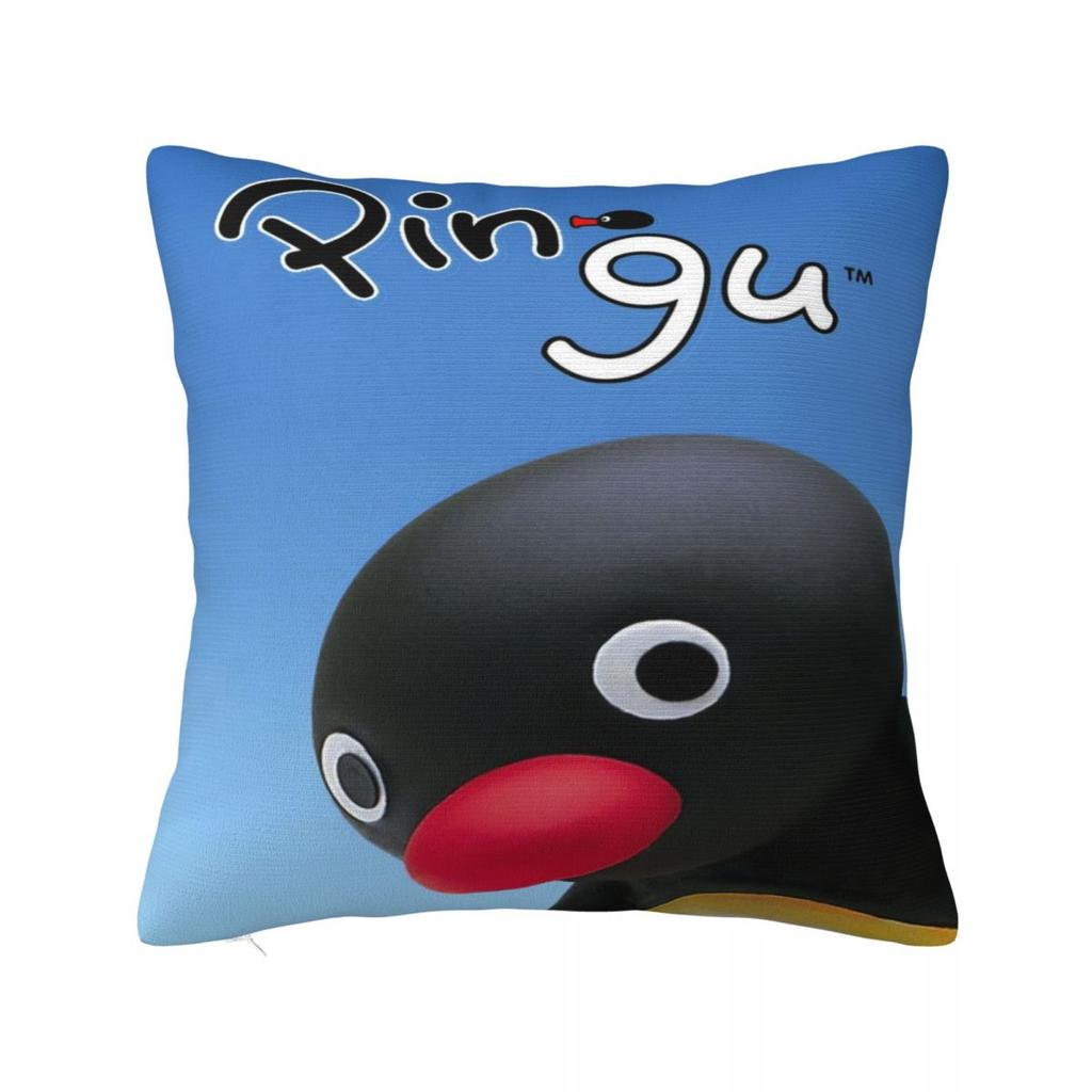 Чехлы для подушек с пингвинами из мультфильма Pingus, Мерч, Наволочка с принтом, Чехол для декоративной подушки, Домашний декор, На молнии, Разные размеры
