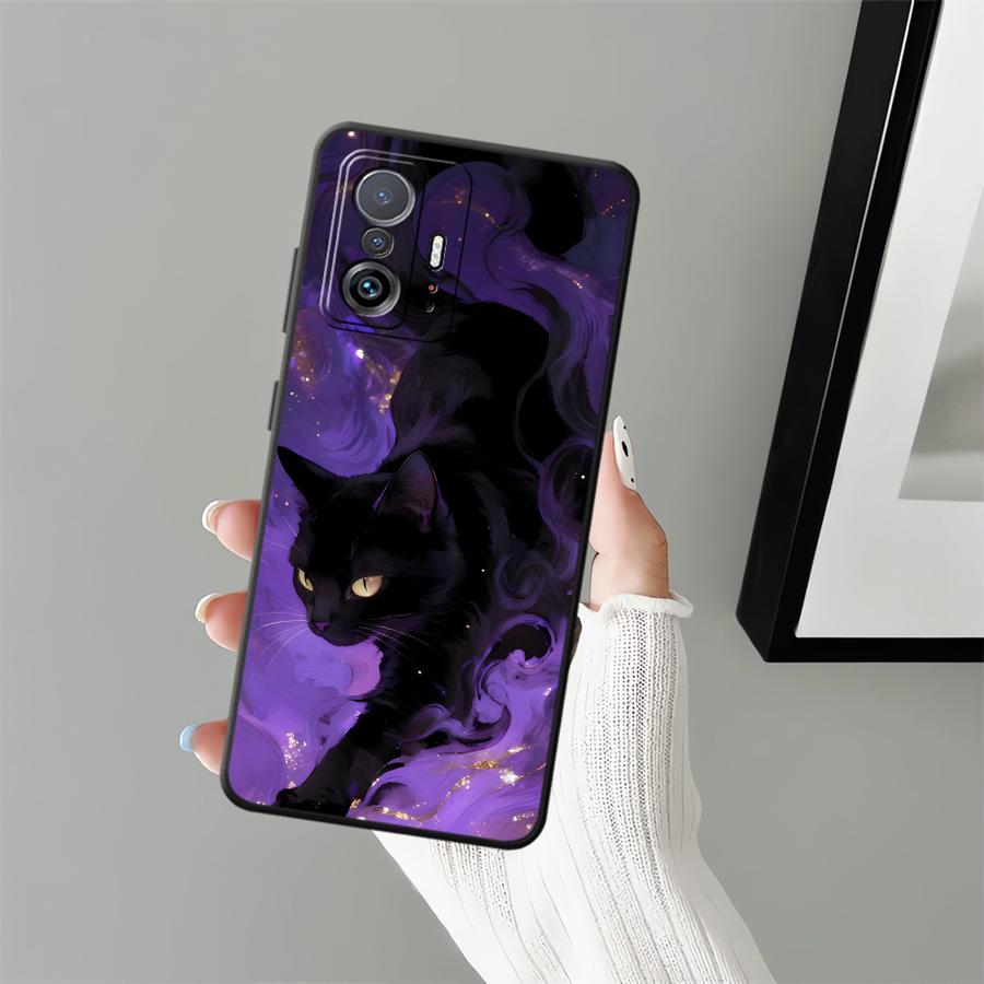Чехол для телефона Funda для Xiaomi Mi 12X 14 11T 10T 11 12T Pro 13 Lite 12 Атмосферный Кот