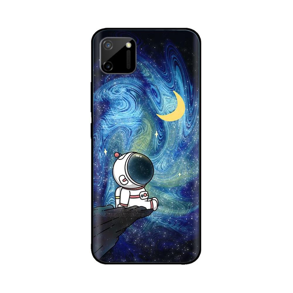Чехол-бампер для Oppo Realme C11 RMX2185 Для Realme C11 2021 RMX3231 Мягкий силиконовый задний чехол из ТПУ для RealmeC11 Funda Casing Coque
