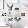Wall Switch Sticker Cute Cartoon Pet Animal Design Self-adhesive Waterproof Removable Switch Decals