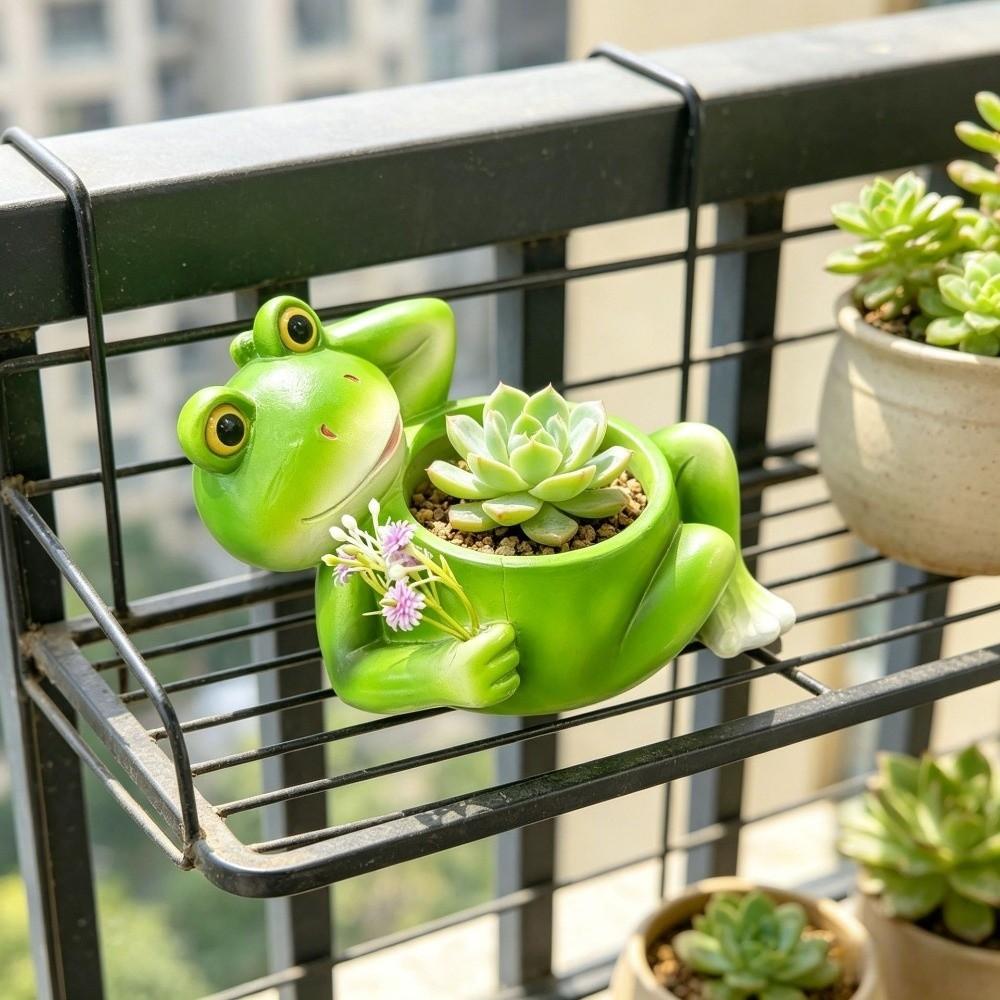 Decorative Succulent Planter Resin Plant Holder Creative Flower Container  Office