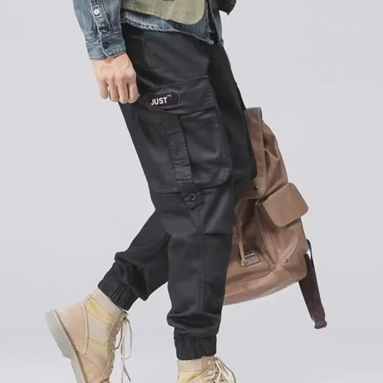 Men's Camouflage Cuffed Paratrooper Pants - Spring/Autumn Trendy Style, Perfect with Martin Boots