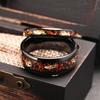 Black Tungsten Carbide Ring for Man Anillos Bague Homme Pareja De Compromiso Fashion Jewelry Wedding Bands Opal Engagement Rings
