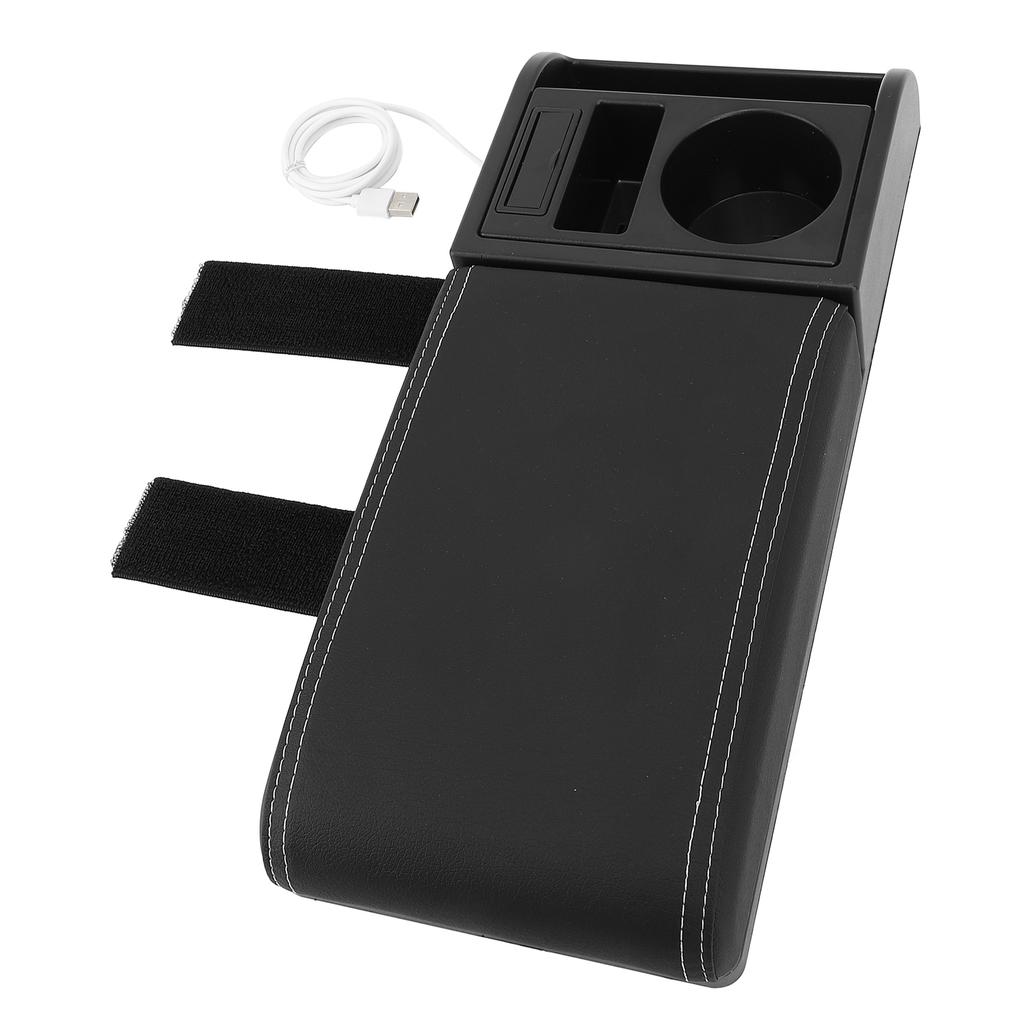Автомобильная подушка-подлокотник на центральную консоль с USB-интерфейсом, многофункциональная, с отсеком для хранения, для автомобилей