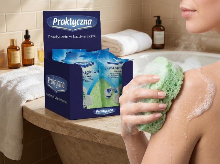Gąbka Kąpielowa Celulozowa Praktyczna -Dis 20Szt