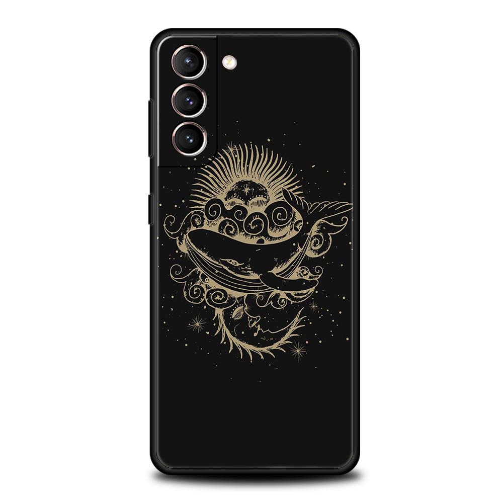 Астрологический чехол «Солнце, Луна, Облака» для Samsung Galaxy S24 S23 S22 S20 S21 FE Ultra S24 S23 S10 S10E S9 S8 Plus 5G