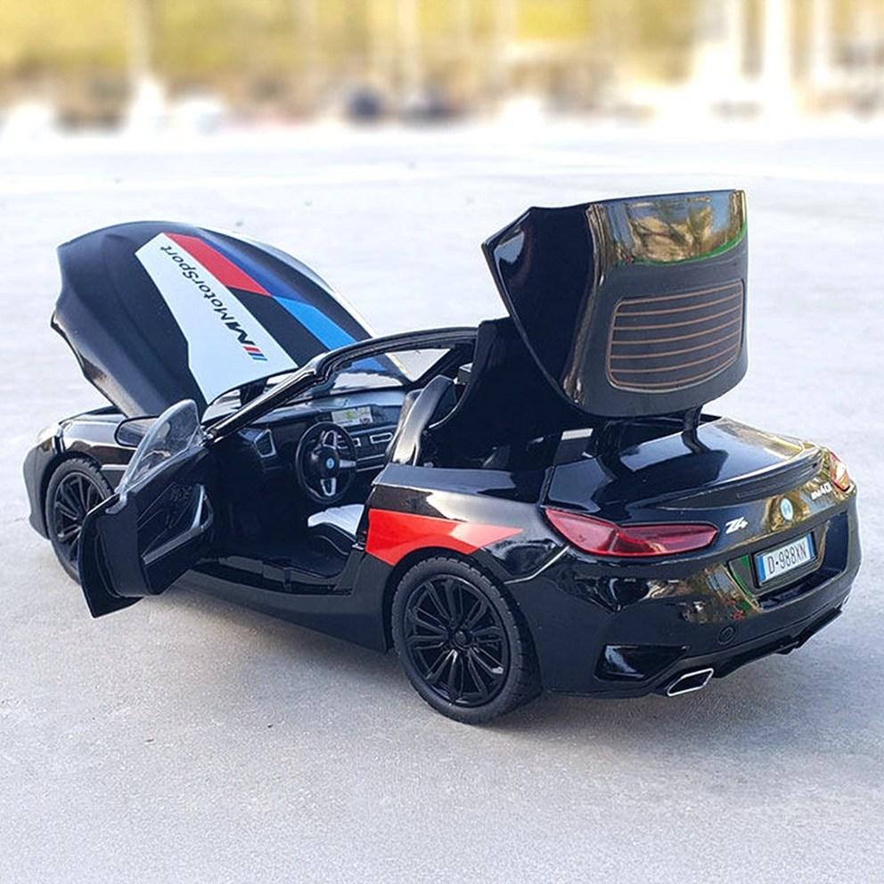 BMW Z4 1:Модель спортивного кабриолета из литого сплава 22-го масштаба и коллекционная фигурка - Черный