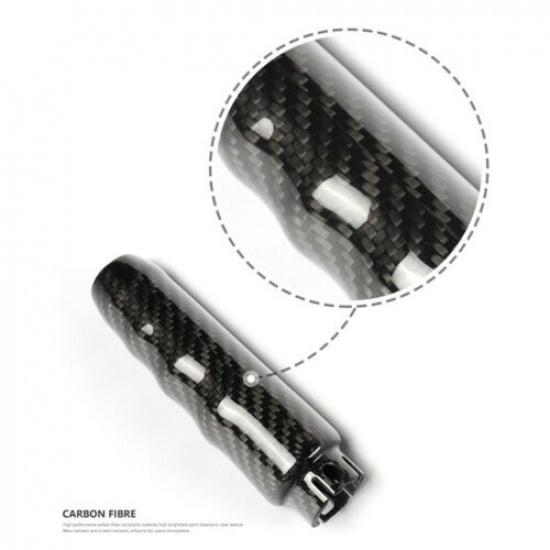 Luxury Carbon Fiber Car Handbrake Grip Cover Trim For Mini F55 F56 2013- LB