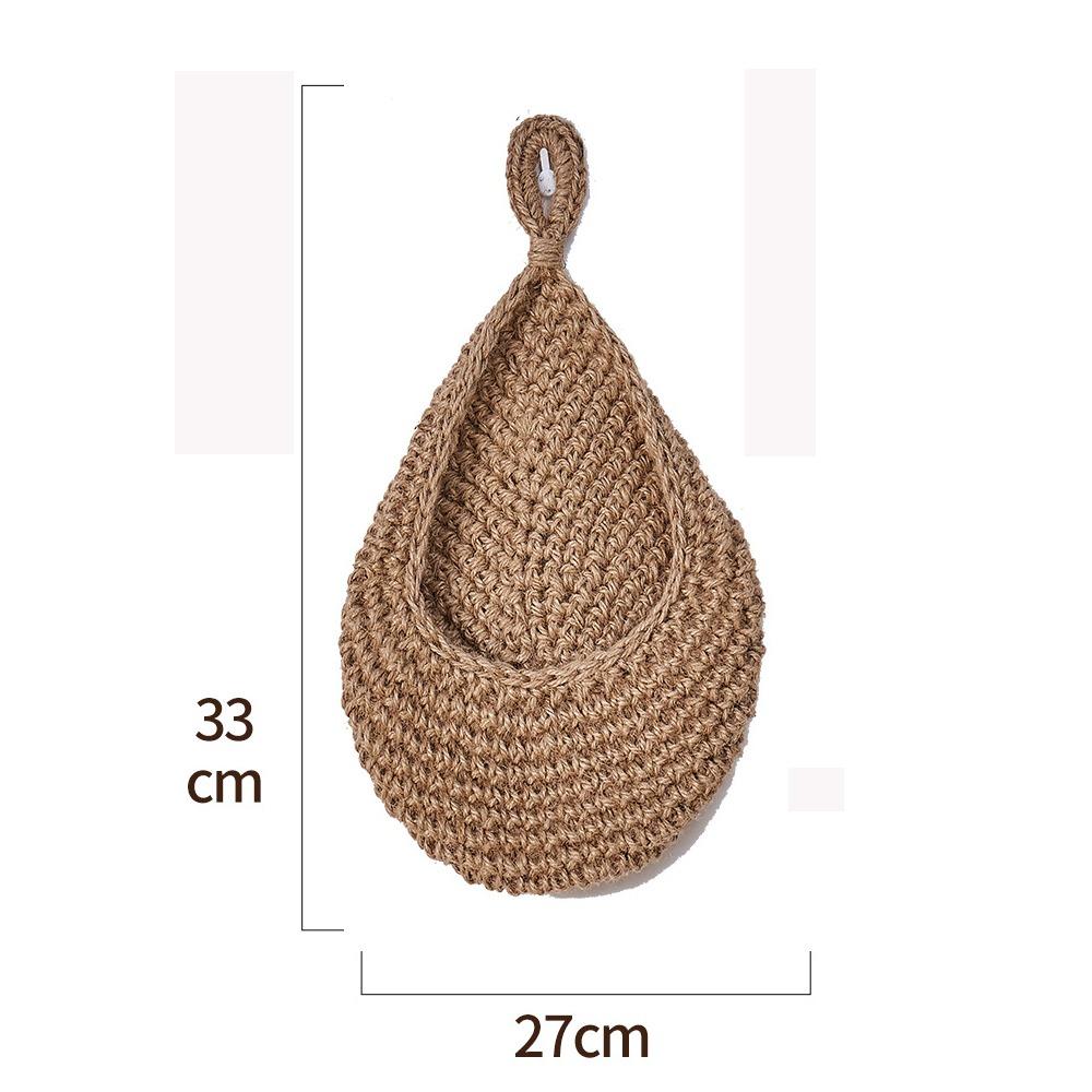 Woven Storage Basket Simulated Rattan Hanging Basket New Fruit Vegetable Basket  Home Decoration