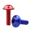 6pcs Hexagon Bolts Screws M6x20mm License Plate Fairing Bolts for Motorcycle Scooter