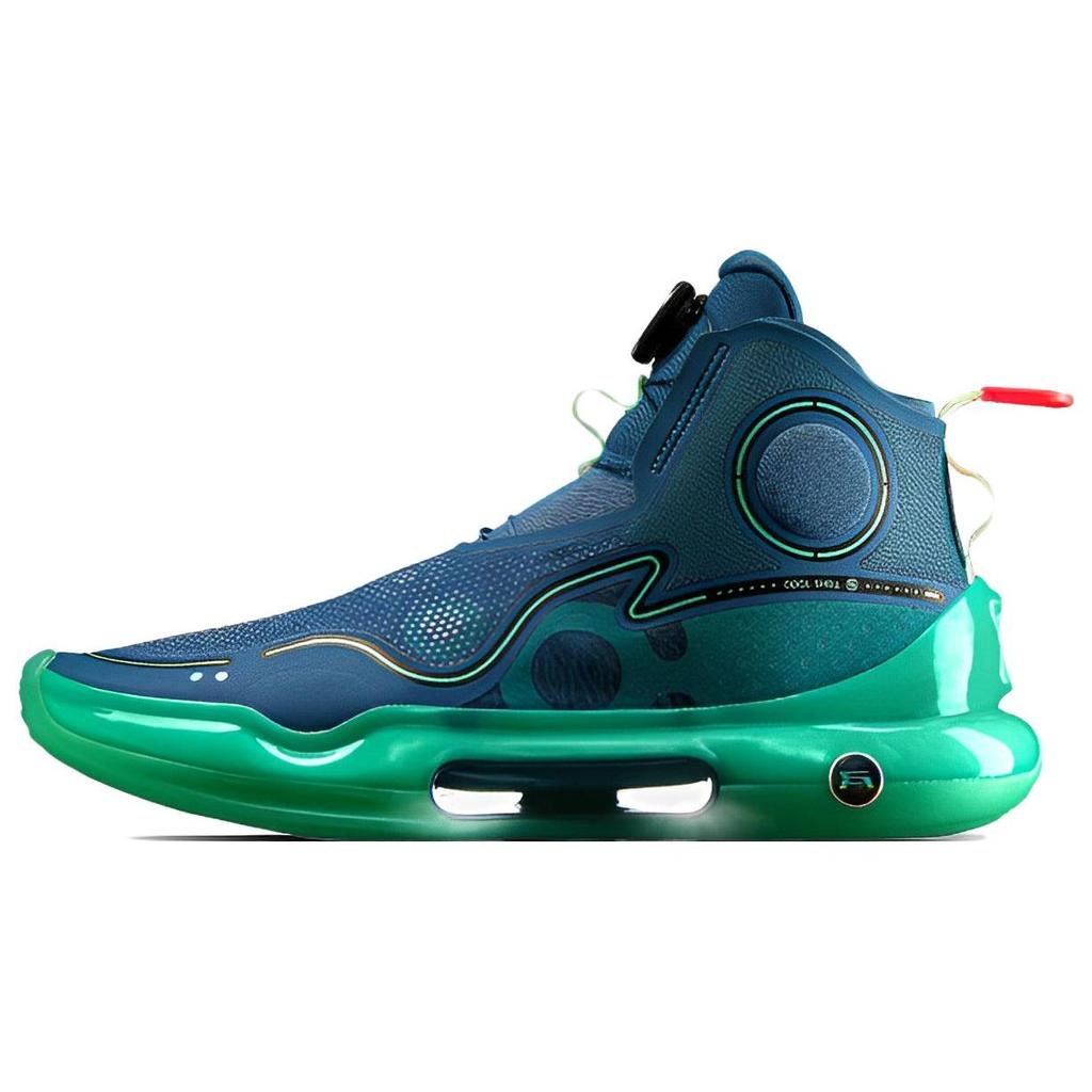 Li Ning Yu Shuai Evolution Aurora Breathable Cool Fabric Synthetic Leather TPU Rebound High-Top Professional Basketball Shoes Men Sneakers ABAR041-4