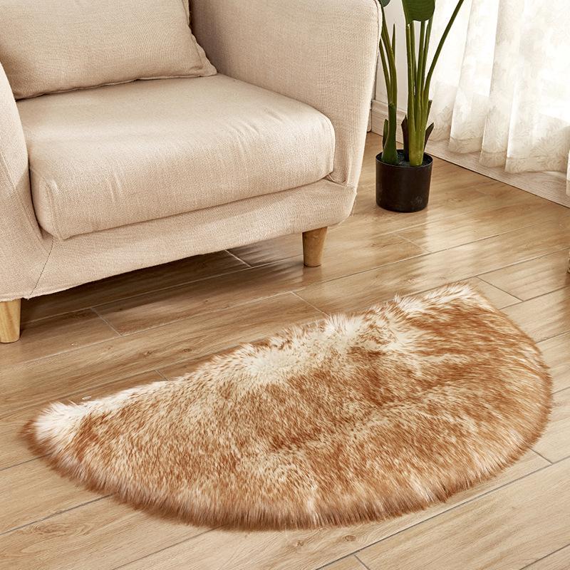 Semi-Circular Door Mat & Chair Cushion for Home - Cold Protection Floor Mat for Living Room, Bedroom, and More