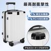 Suitcase Carry Case Carry Bag Shockproof Large Capacity Large Ultra Light Quiet Brake Function Double Casters USB Port Cup Holder Hidden Hook 360