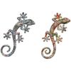 Wall Decoration - HOME ESPRIT - Mediterranean Lizard - Multicolor - 10 X 4 X 22 Cm - Set of 2