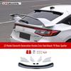 Стильный комплект модификаций для Civic Hatchback 2023: Заднее антикрыло TR, Передний сплиттер и губа, Жалюзи, Угловые накладки.