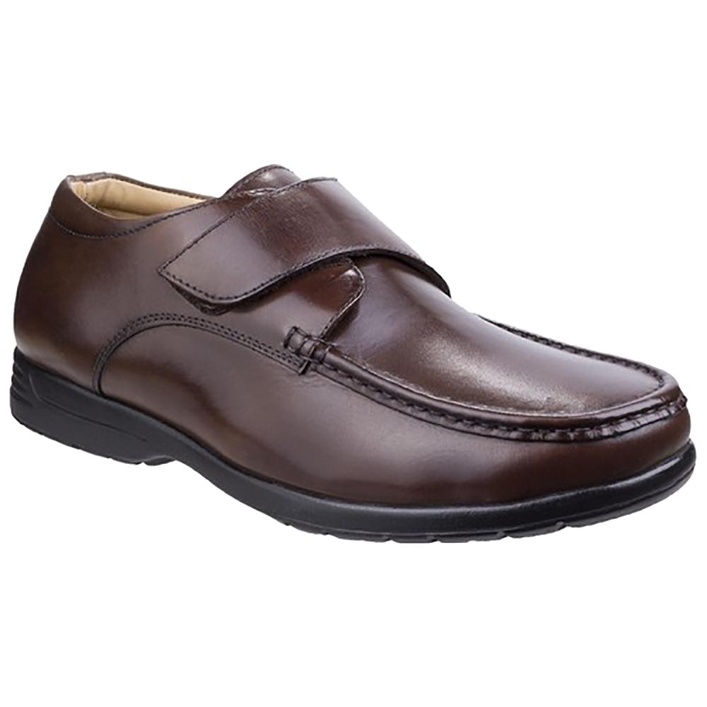 Fleet & Foster Mens Fred Dual Fit Leather Moccasin