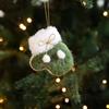 Plush Fabric Gloves Boots Shoes Christmas Tree Ornaments Decorative Ornaments Pendants