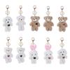 Car Keychain Stuffed Animal Toys Bag Pendant Bear  Keychain Backpack Pendant  Rabbit Keychain Dog  Keyring