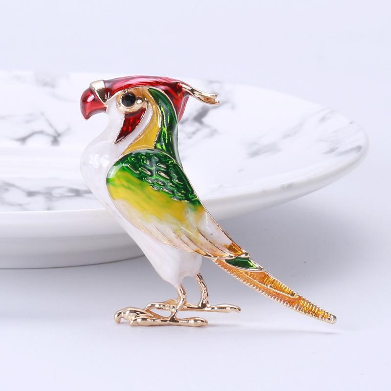 Брошь-эмаль «Дятел» для женщин, прилив, личность, темперамент, куртка, кардиган, корсаж, мода, ретро, универсальная булавка