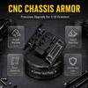CNC Machined Gearbox Mount Aluminum Alloy RC Upgrade Parts Durable Skid Plate  Off-Road Use